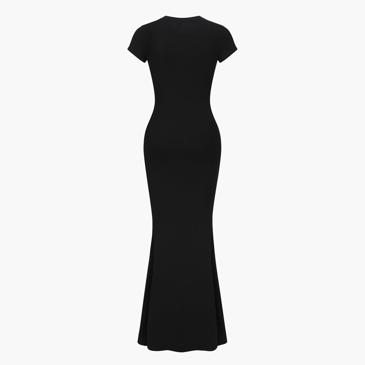 Robe T-shirt Maxi à Côtes - Vente Exclusive