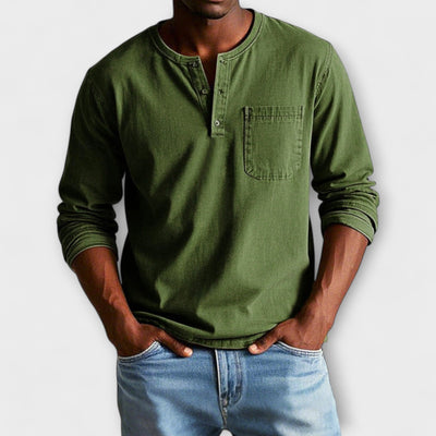 Amévie™ | Fabian - Chemise Vintage à Manches Longues