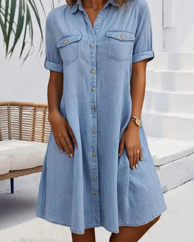 Cloé | Robe Chemise Denim