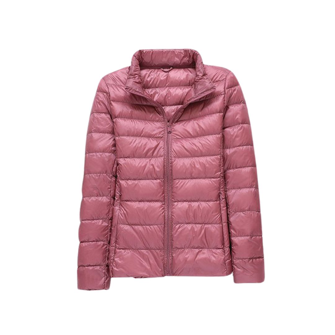 Amévie - Nouvelle Veste Ultra Légère Avec Plumes de Canard Blanches
