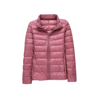 Amévie - Nouvelle Veste Ultra Légère Avec Plumes de Canard Blanches