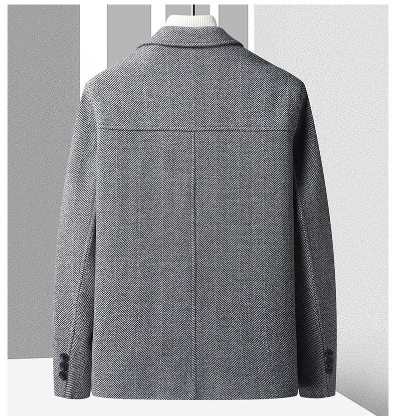 Manteau en laine à chevrons Savile 🧥