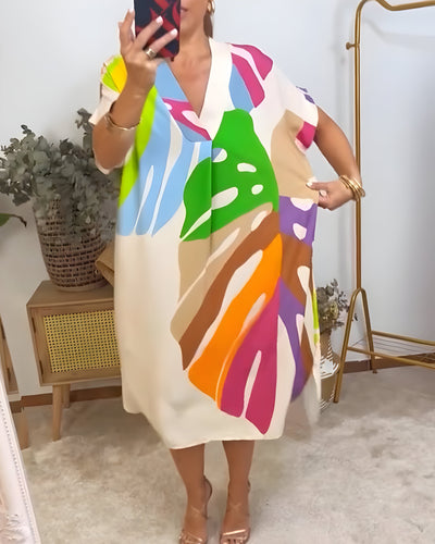Cloé | Robe feuillage