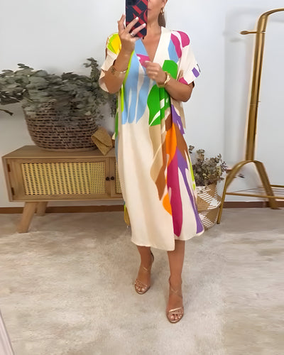 Cloé | Robe feuillage