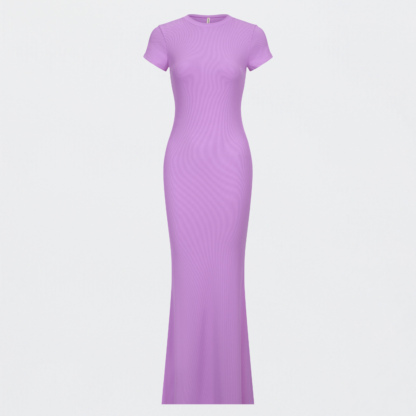 Robe T-shirt Maxi à Côtes - Vente Exclusive