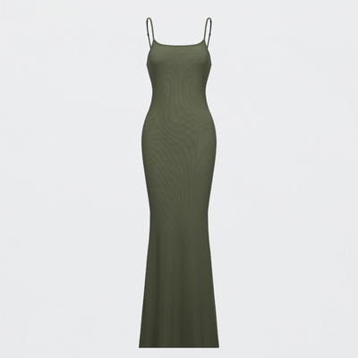 Robe maxi à bretelles côtelées - Offre exclusive