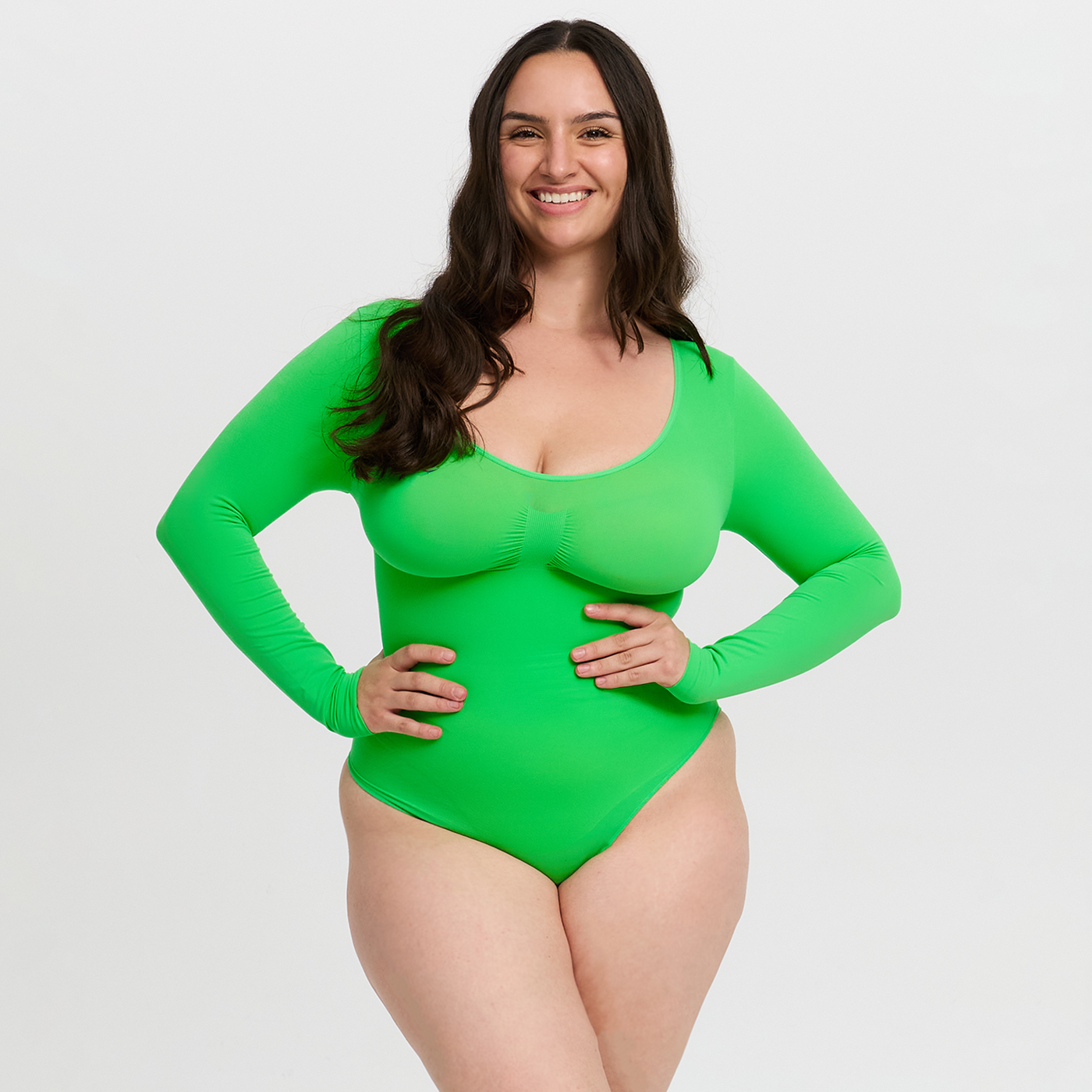 Long Body Sculpting T-Shirt with Built-in Brief - Secret Sale
