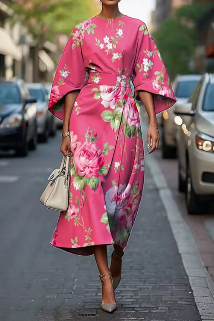 Celeste - Élégante Robe à Fleurs