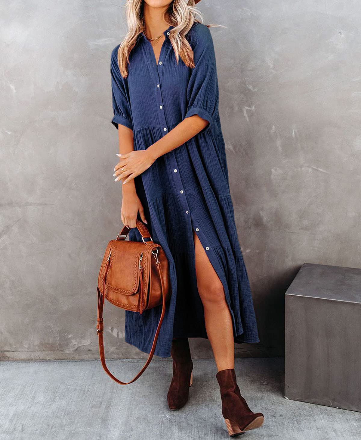Cloé | Robe Chemise Volants Luxueuse