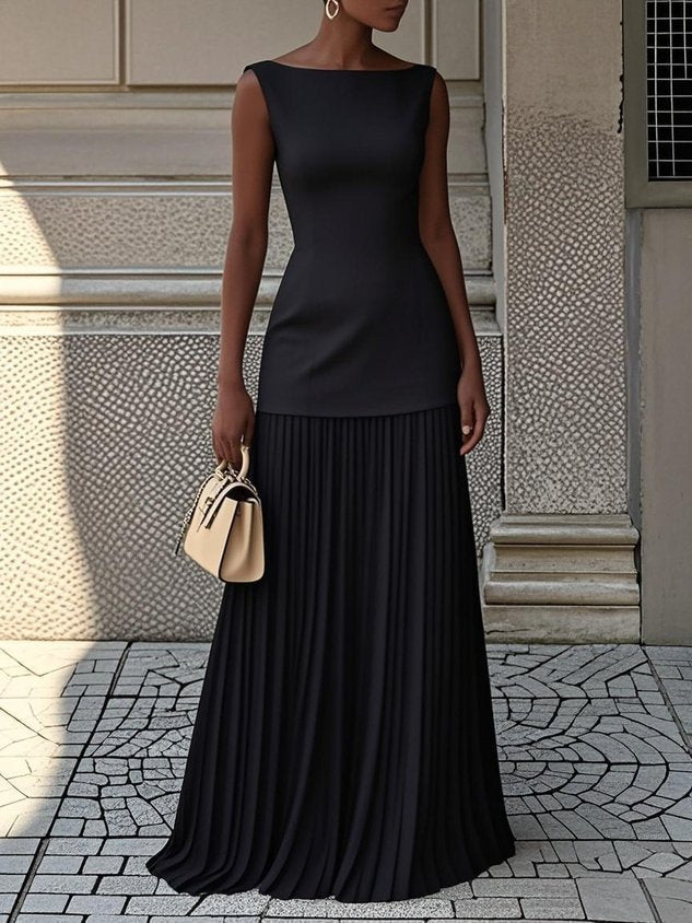 Serena - Maxi Plissé Dress