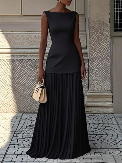 Serena - Maxi Plissé Dress