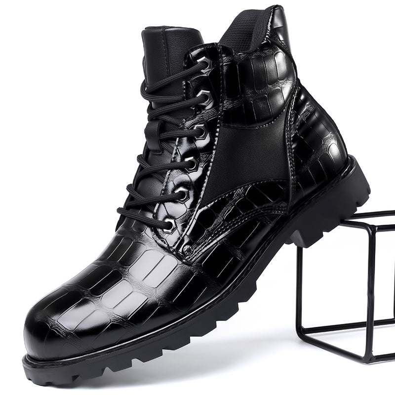Dante Ferrara | Bottines en Cuir Crocodile