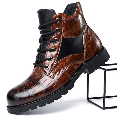 Dante Ferrara | Bottines en Cuir Crocodile