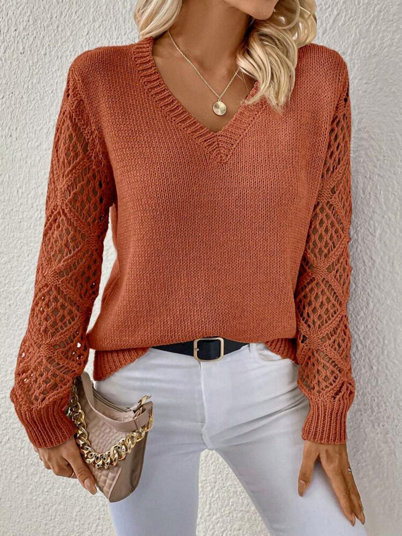 Cloé | Pull doux avec décolleté en V