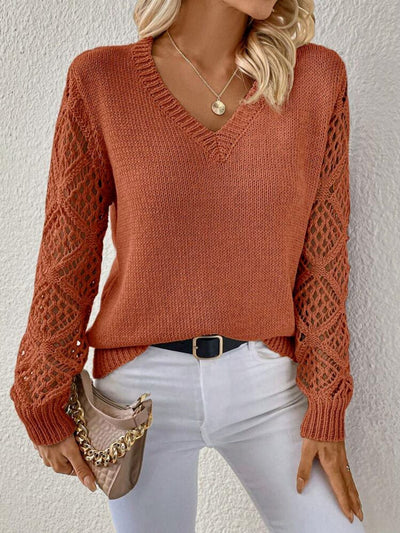 Cloé | Pull doux avec décolleté en V