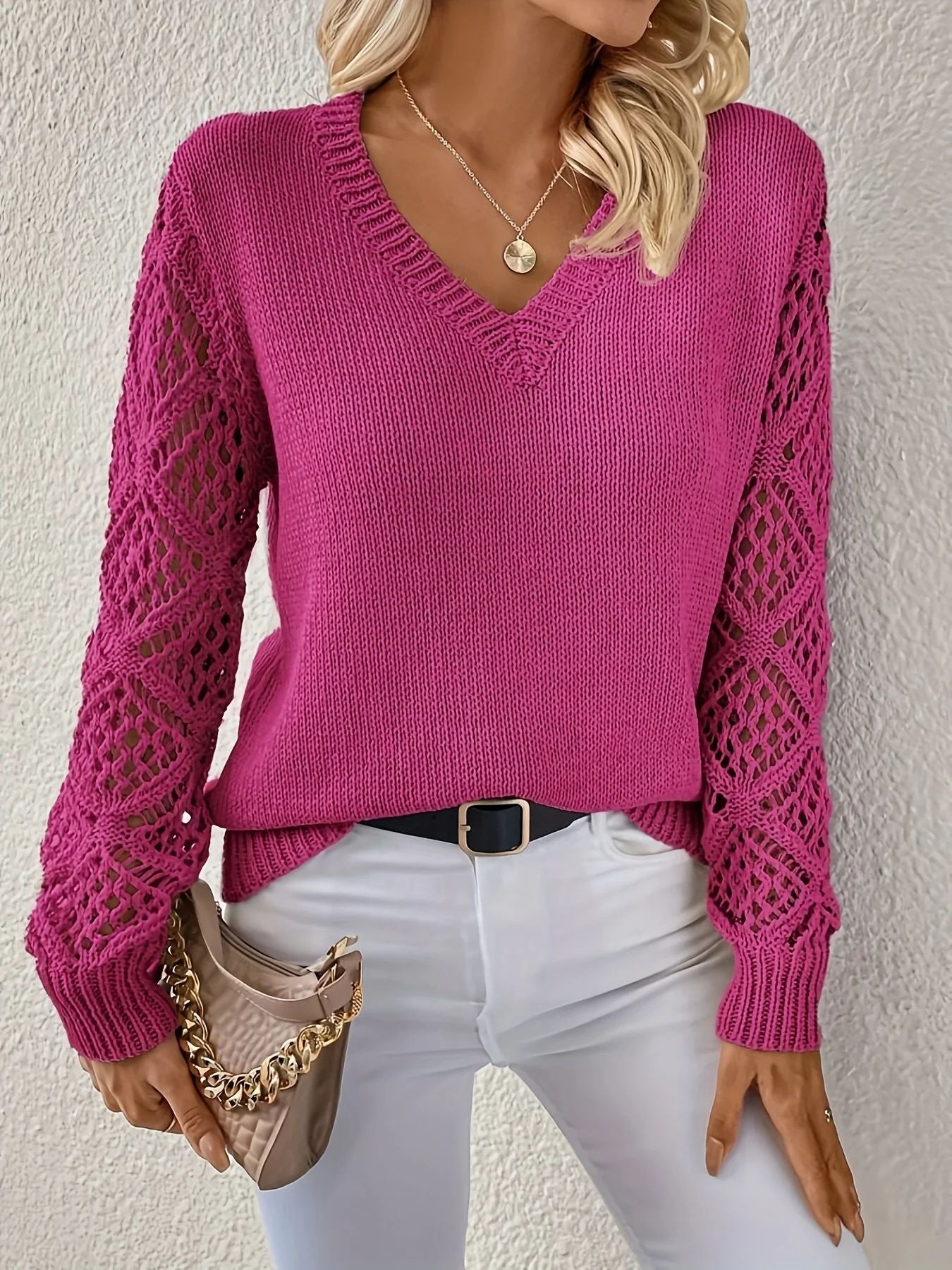 Cloé | Pull doux avec décolleté en V