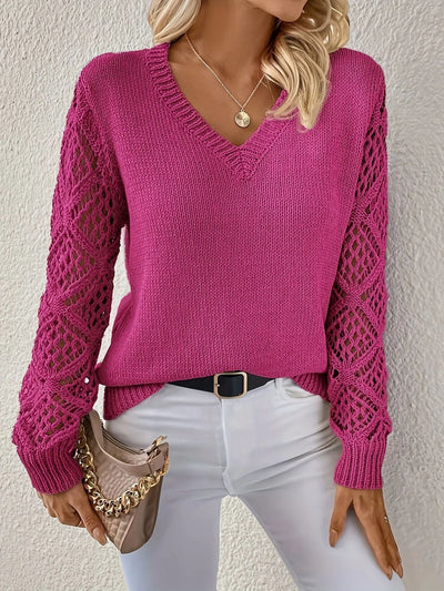 Cloé | Pull doux avec décolleté en V