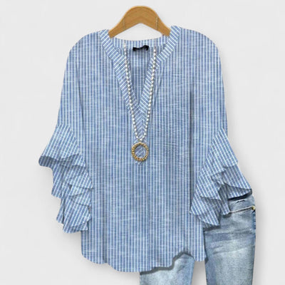 Cloé - Blouse avec Fleurs Élégantes