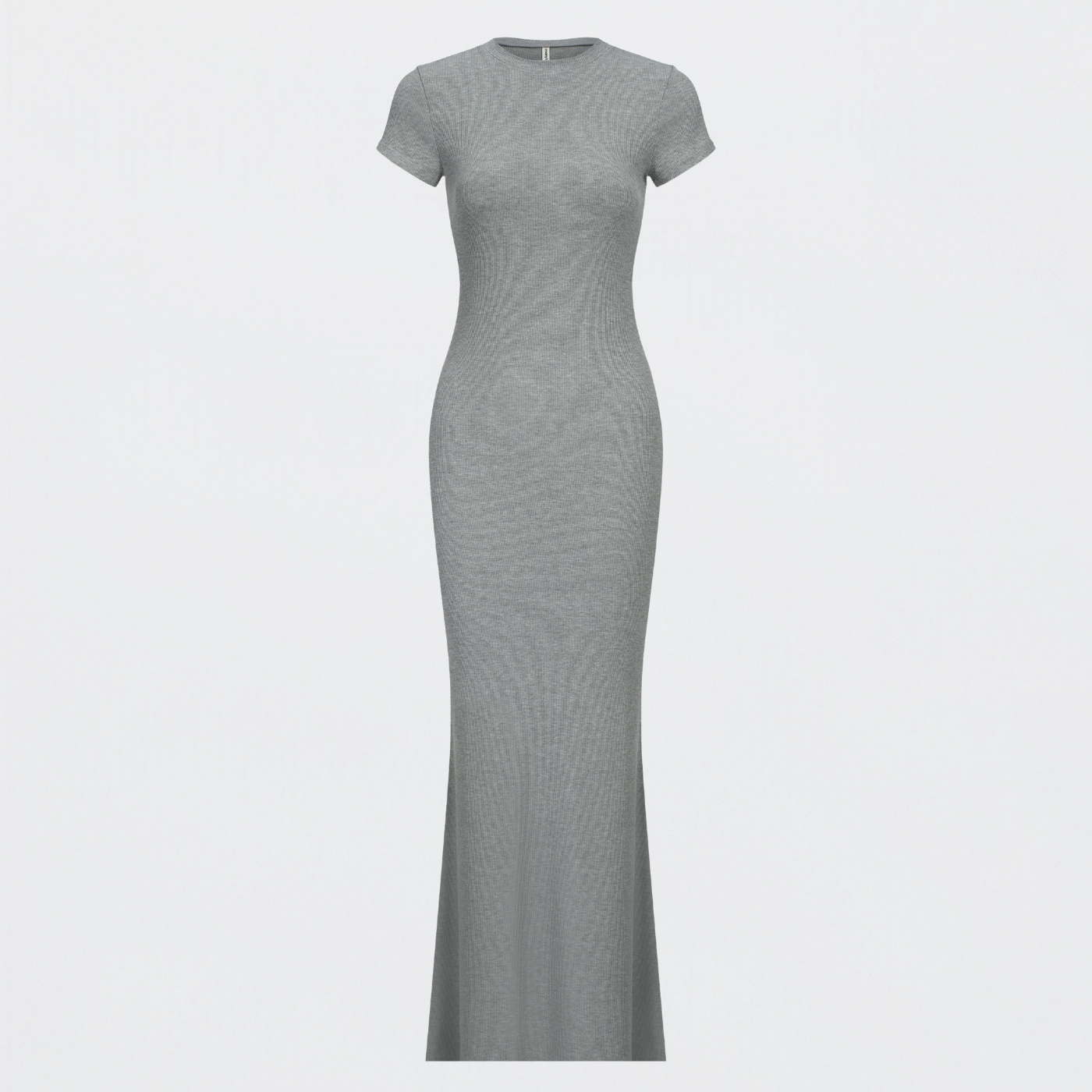 Robe T-shirt Maxi à Côtes - Vente Exclusive