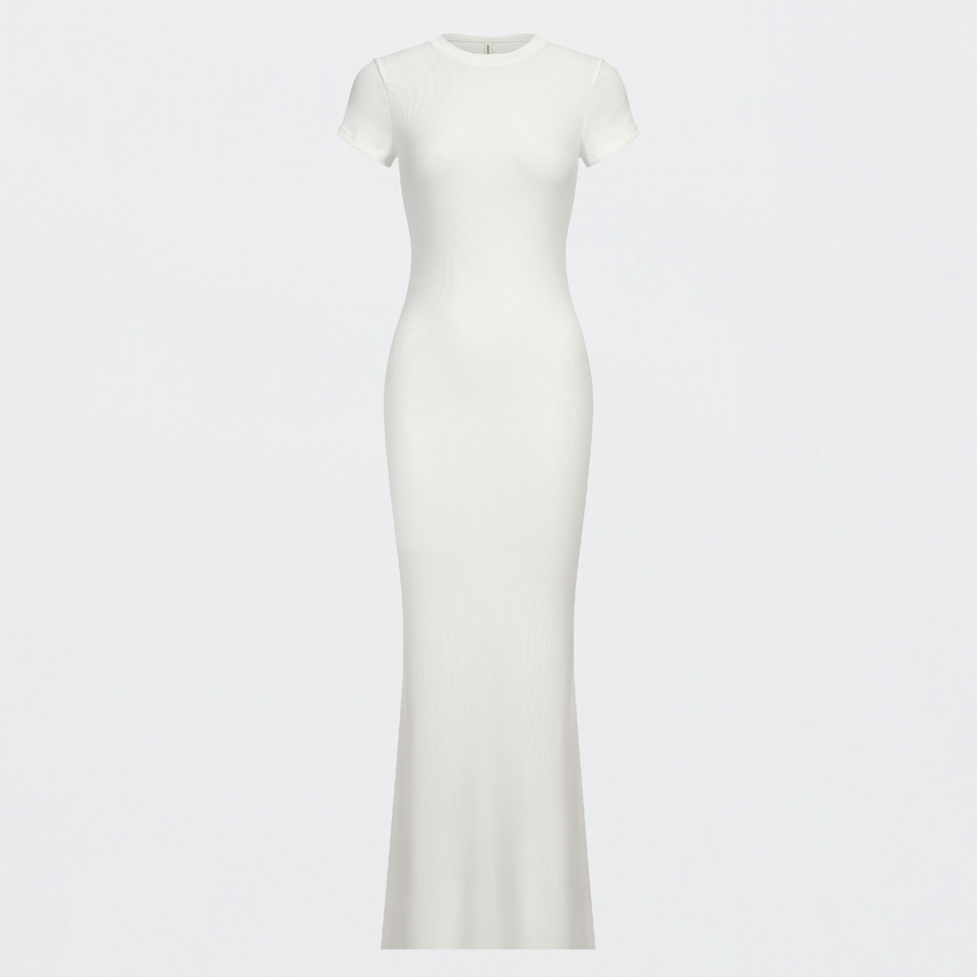 Robe T-shirt Maxi à Côtes - Vente Exclusive