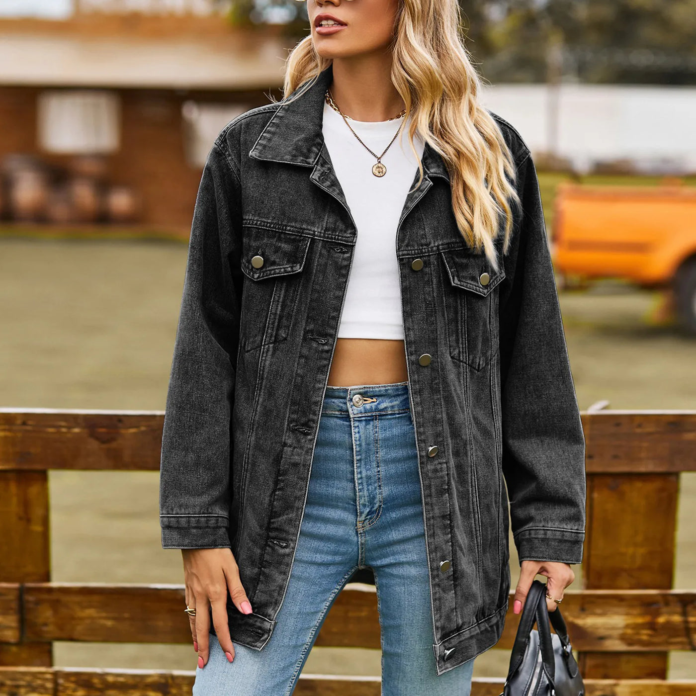 Margaux - Veste en Jean Élégante Classique