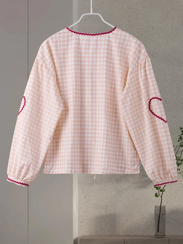 Isabelle – blouse élégante en forme de cœur