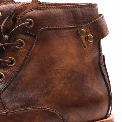 Fanum | Bottines Rétro pour Hommes avec Bout Rond
