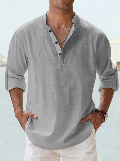 Amévie™ | “Vince” Chemise en Lin Respirante