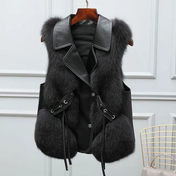Amévie™ | Gilet en Fausse Fourrure Clara
