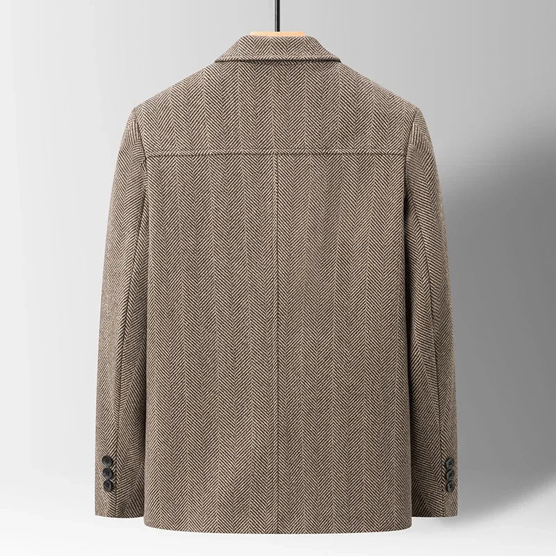 Manteau en laine à chevrons Savile 🧥