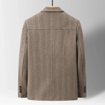 Manteau en laine à chevrons Savile 🧥