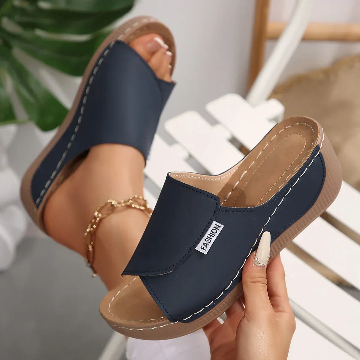 Selene | Sandales à Talon Wedge Orthopédiques™