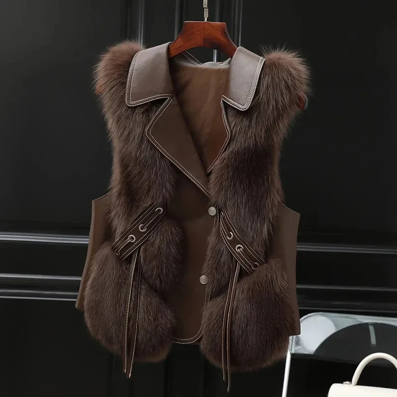 Amévie™ | Gilet en Fausse Fourrure Clara