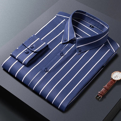 Luvare Paris - Chemise pour Homme à Rayures Élégantes