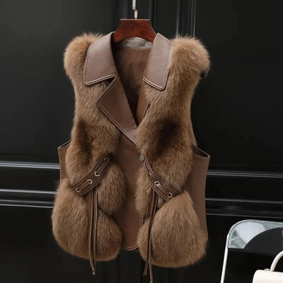 Amévie™ | Gilet en Fausse Fourrure Clara