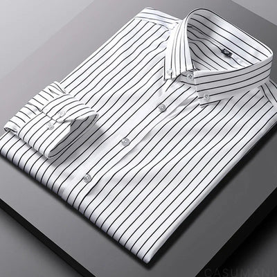 Luvare Paris - Chemise à Rayures Décontractée pour Hommes