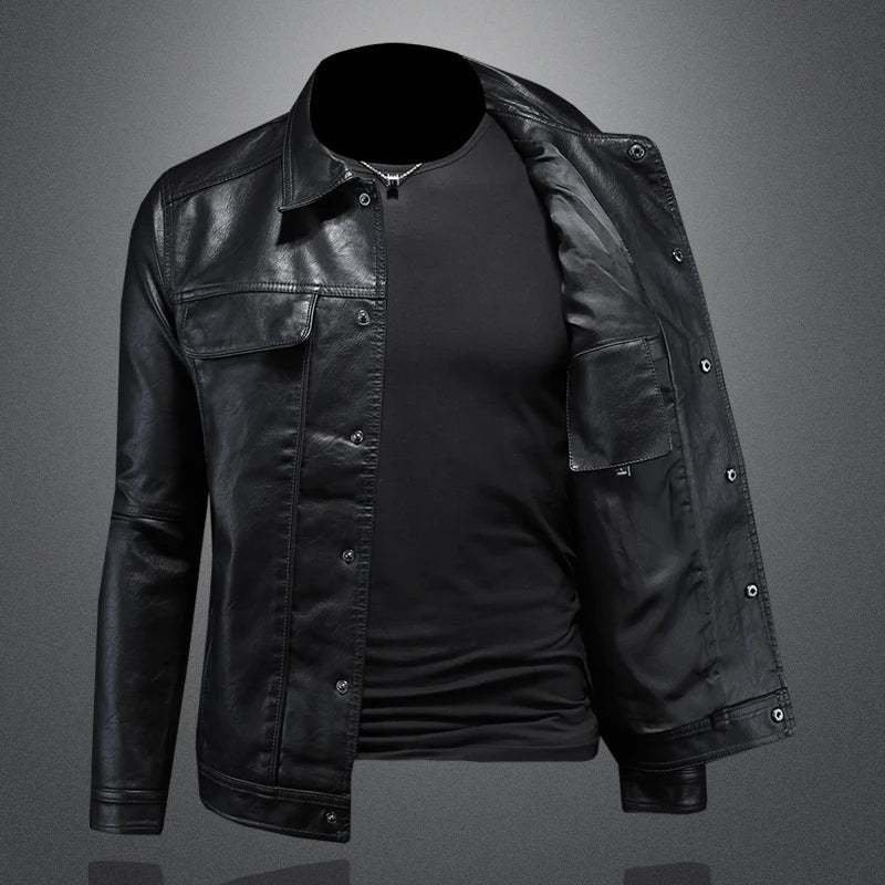 Amévie® | Veste en cuir style motard