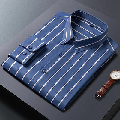 Luvare Paris - Chemise pour Homme à Rayures Élégantes