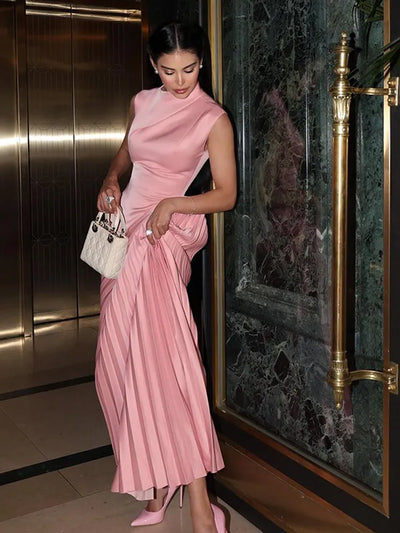 Ellison - Classique Robe Maxi Drapée