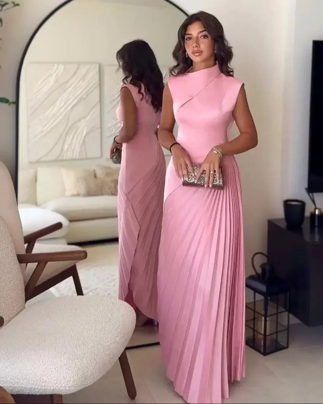Ellison - Classique Robe Maxi Drapée