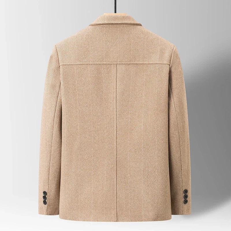 Manteau en laine à chevrons Savile 🧥