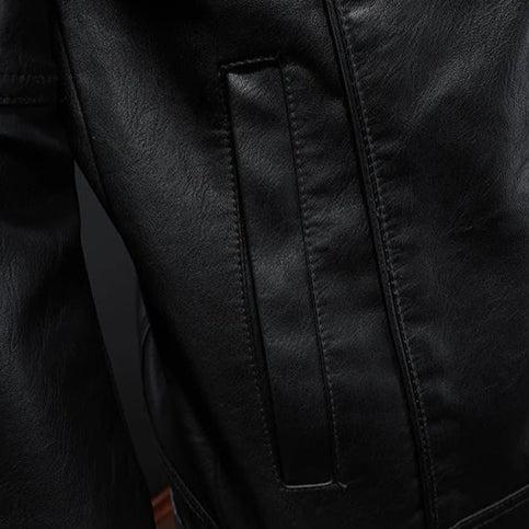 Amévie® | Veste en cuir style motard
