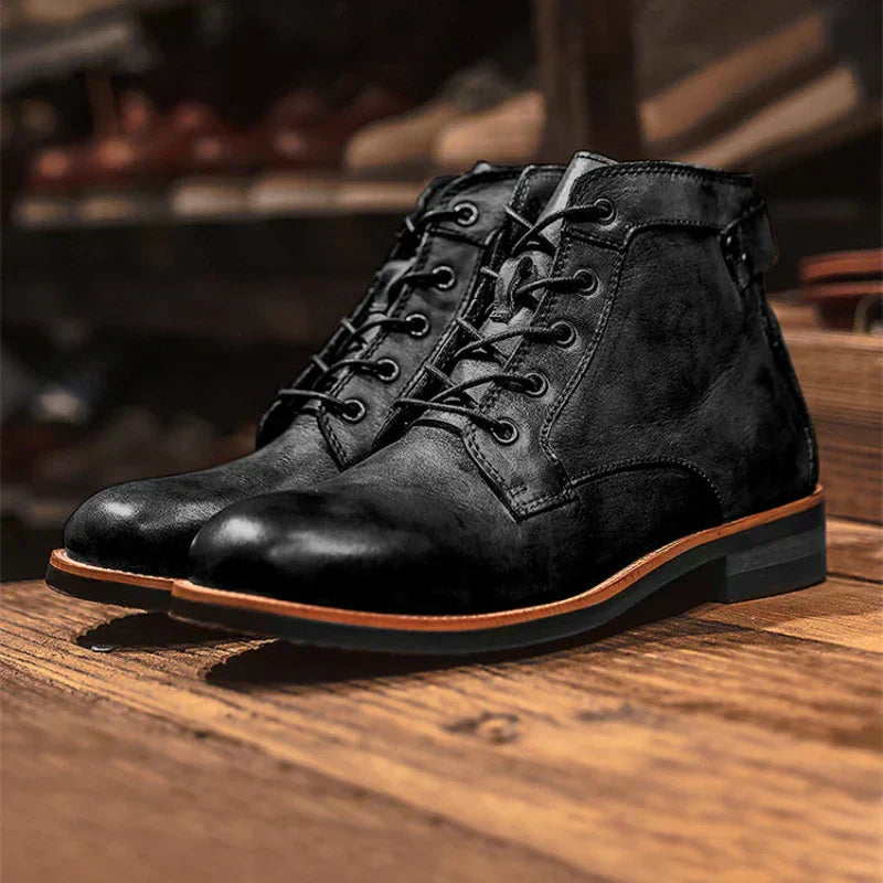 Fanum | Bottines Rétro pour Hommes avec Bout Rond