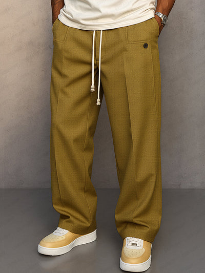 Pantalons à cordon de serrage style urbain confortable
