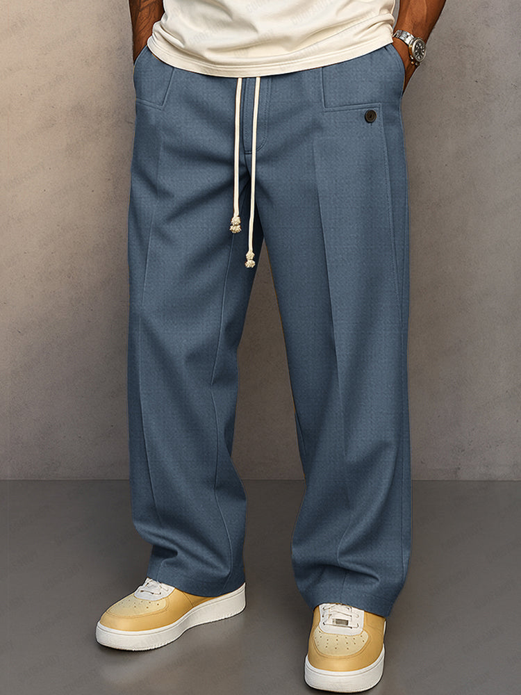Pantalons à cordon de serrage style urbain confortable