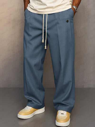 Pantalons à cordon de serrage style urbain confortable