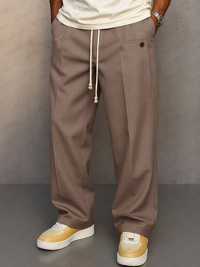 Pantalons à cordon de serrage style urbain confortable
