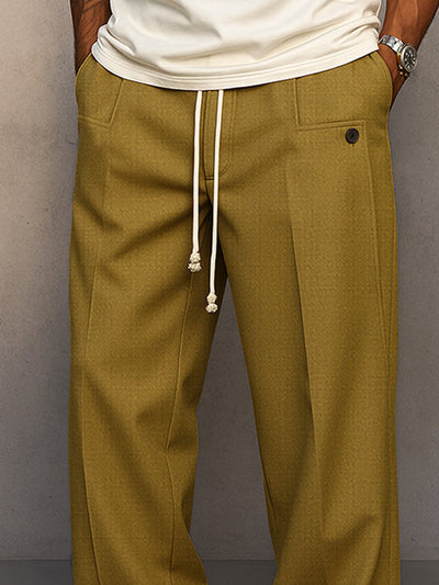 Pantalons à cordon de serrage style urbain confortable