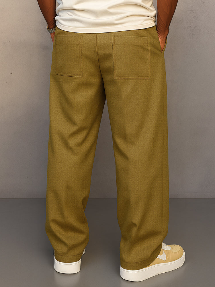 Pantalons à cordon de serrage style urbain confortable