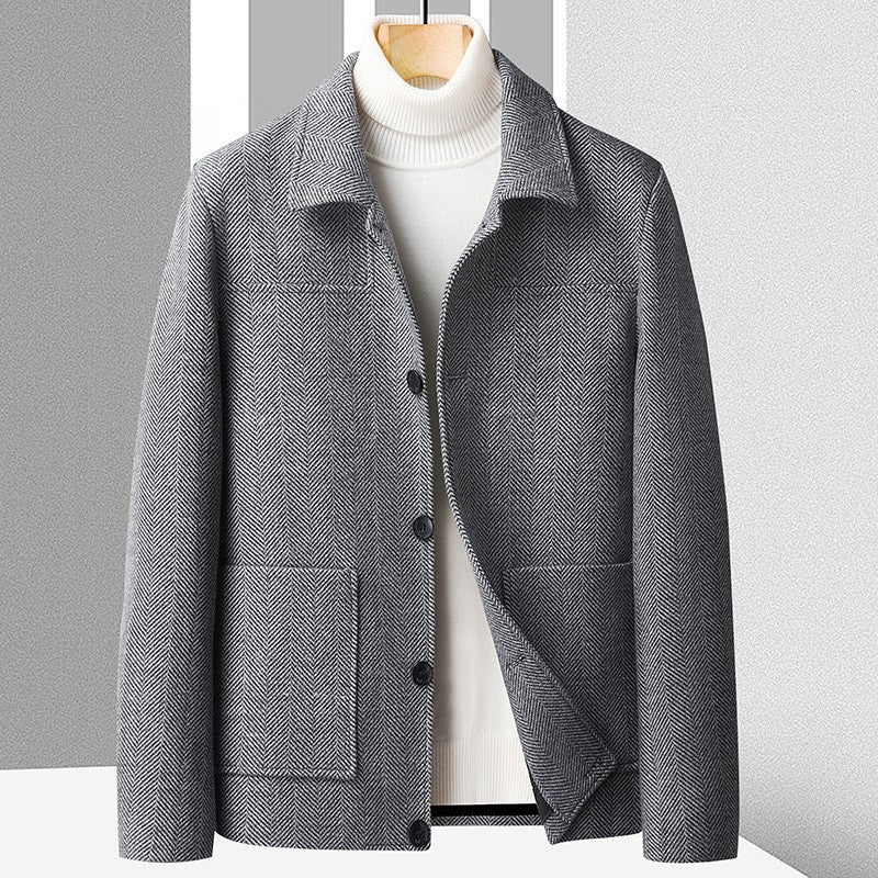 Manteau en laine à chevrons Savile 🧥